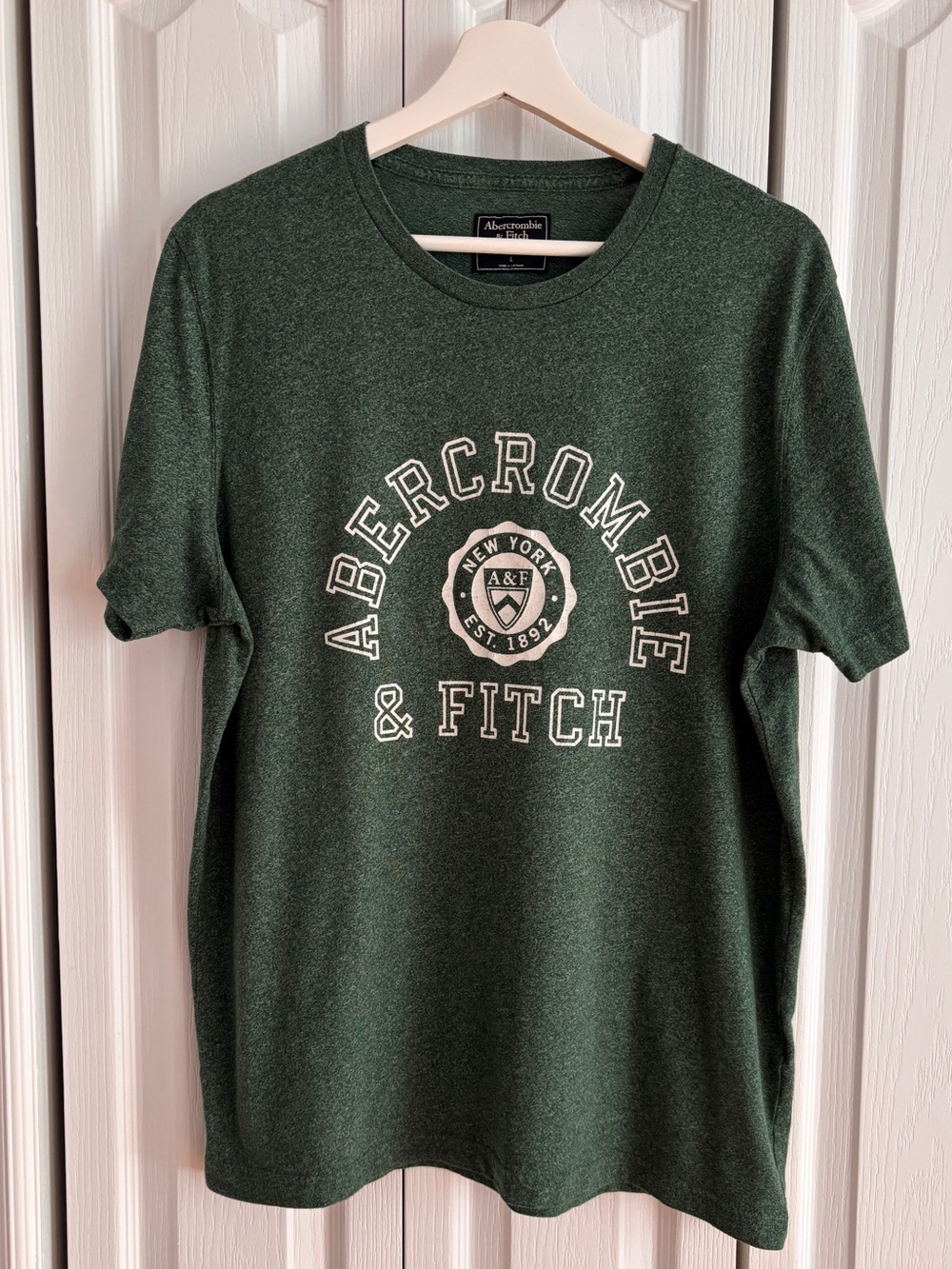 Abercrombie & Fitch Green Logo Short Sleeve Tee